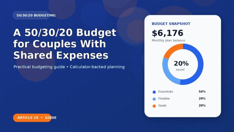 A 50/30/20 Budget for Couples With Shared Expenses budgeting guide featured image