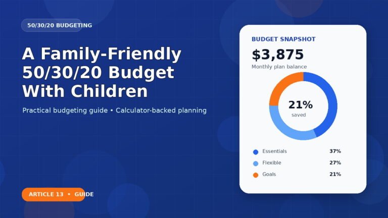 A Family-Friendly 50/30/20 Budget With Children budgeting guide featured image