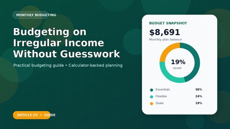 Budgeting on Irregular Income Without Guesswork budgeting guide featured image