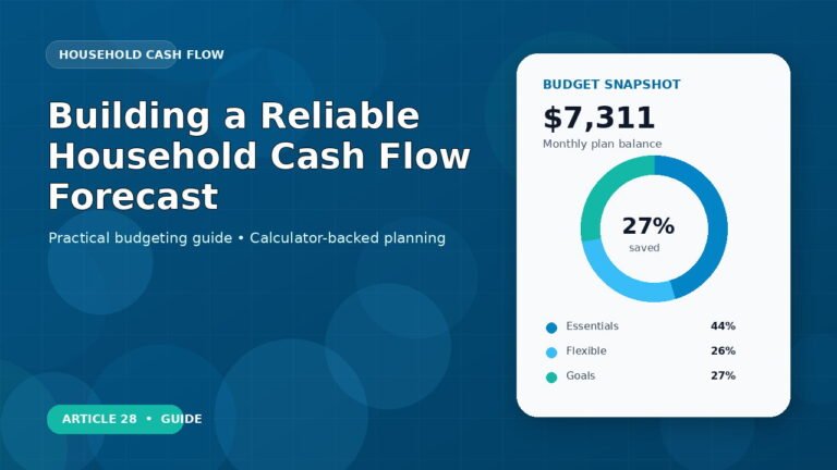 Building a Reliable Household Cash Flow Forecast budgeting guide featured image