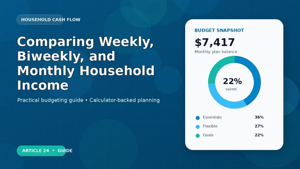 Comparing Weekly, Biweekly, and Monthly Household Income budgeting guide featured image