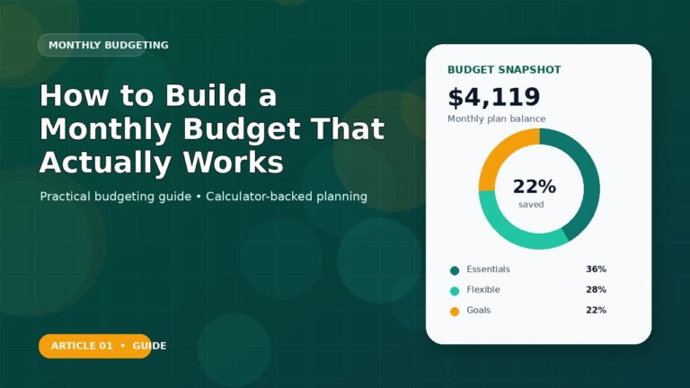 How to Build a Monthly Budget That Actually Works budgeting guide featured image