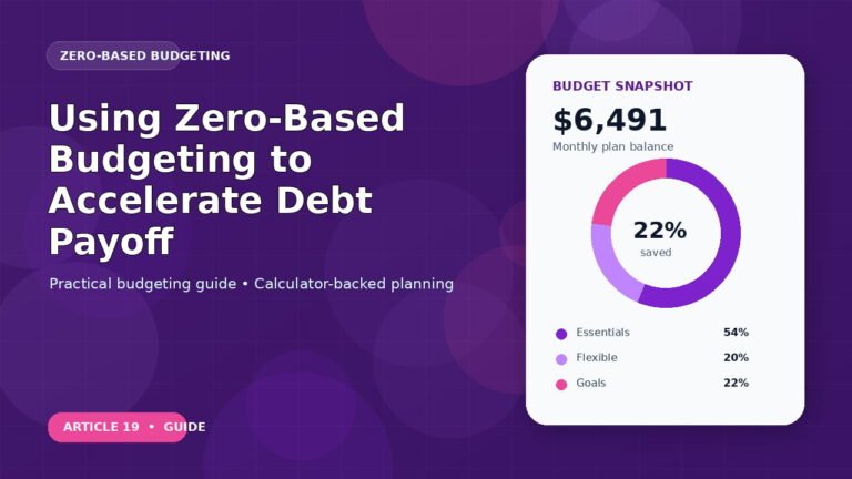 Using Zero-Based Budgeting to Accelerate Debt Payoff budgeting guide featured image