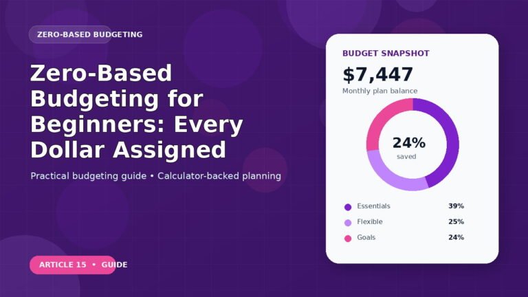 Zero-Based Budgeting for Beginners: Every Dollar Assigned budgeting guide featured image