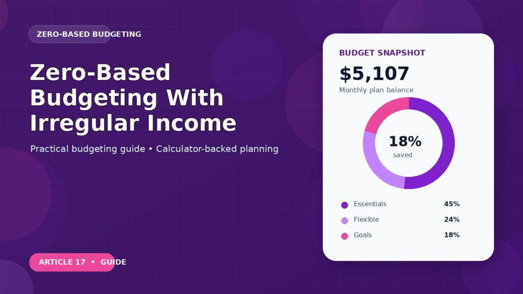 Zero-Based Budgeting With Irregular Income budgeting guide featured image